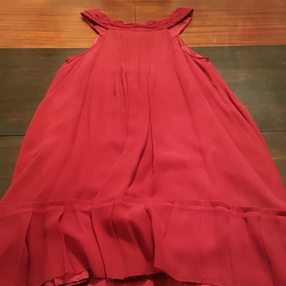 Development Red Silk Dress - Picture 3 of 4